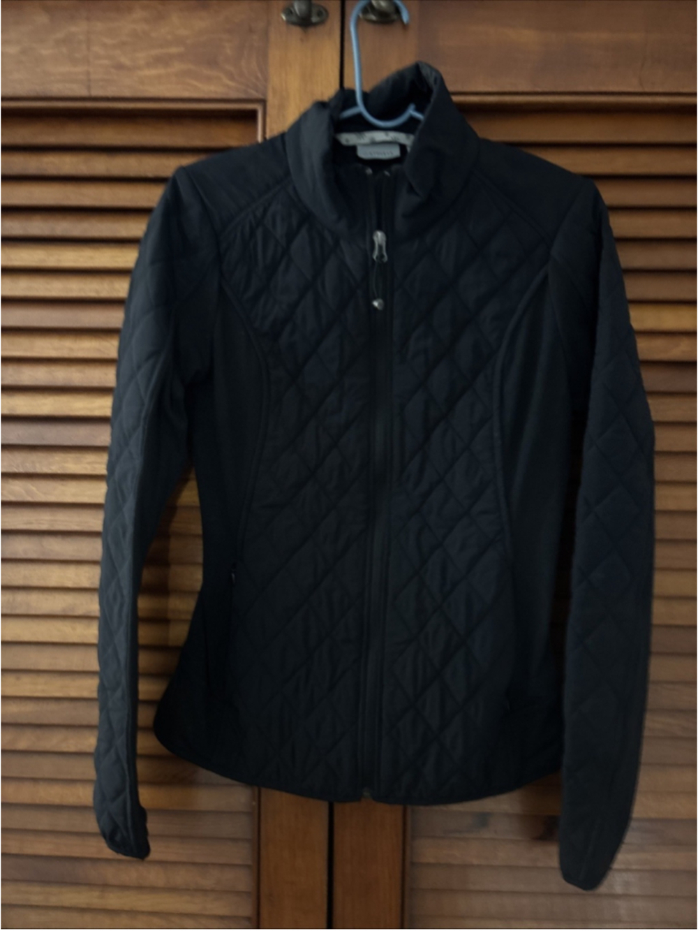 Athleta Womens Black Long Sleeve Lightweight Quilted Rock Jacket Small